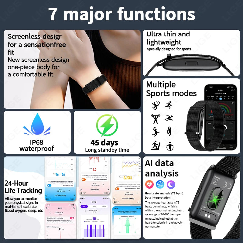 Fitness Tracker Smart Bracelet