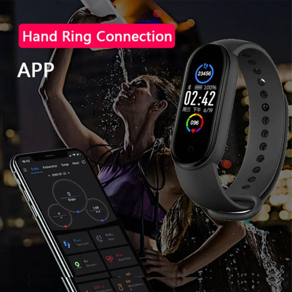 Mens Woman M5 Fitness Sport Wrist Pedometer