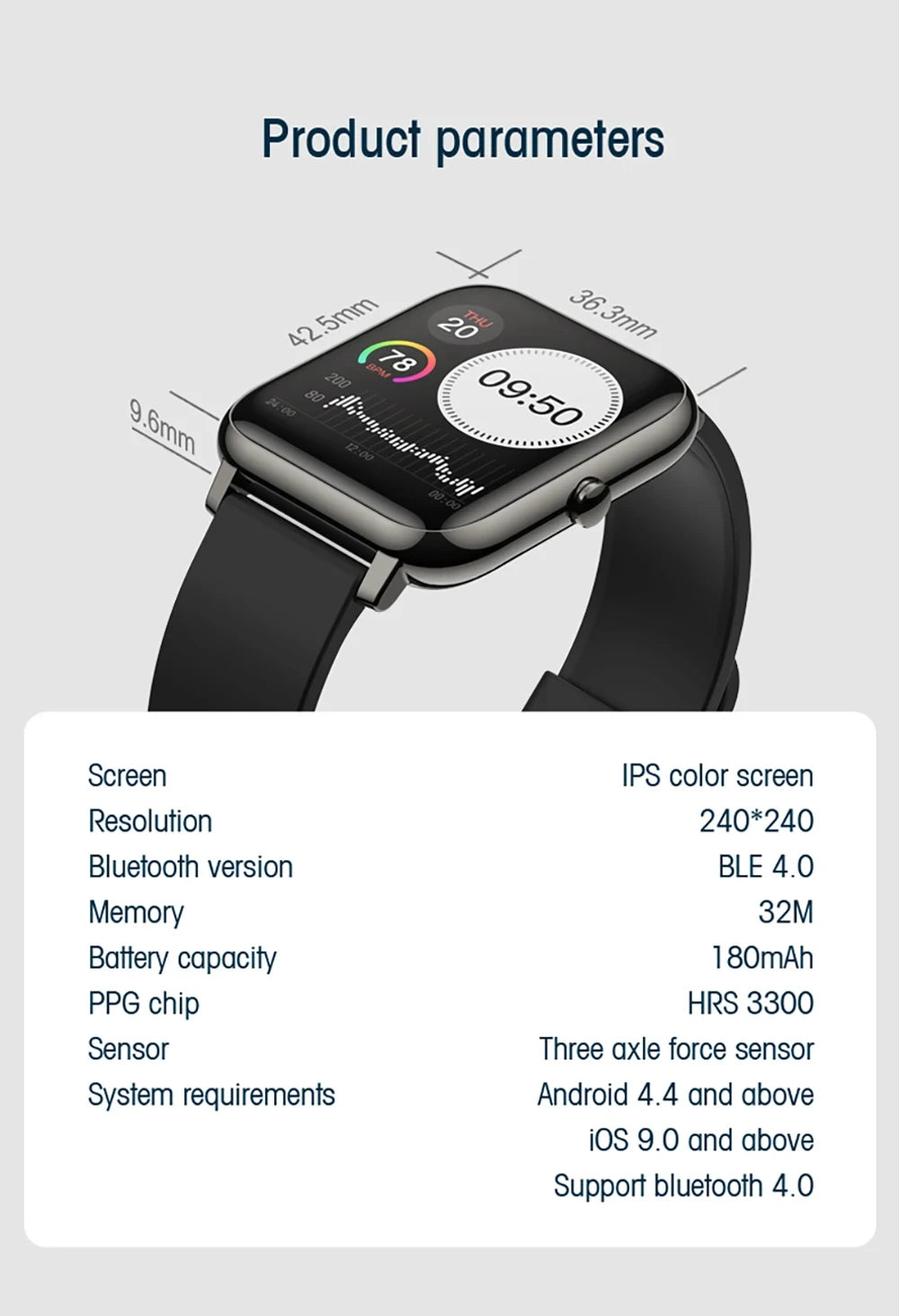 Smart Watches Men Women Sports Clock