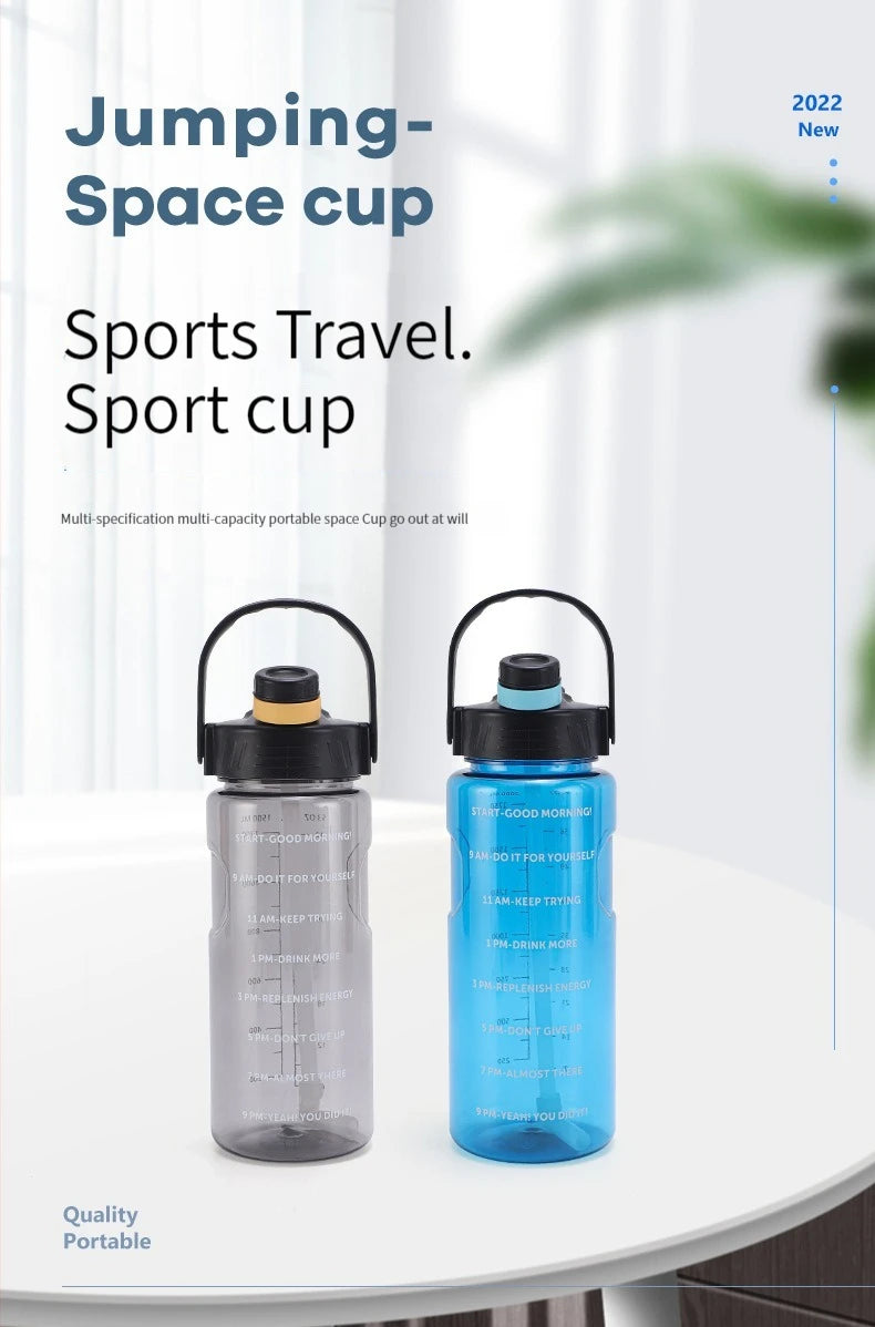 Water Bottle with Straw