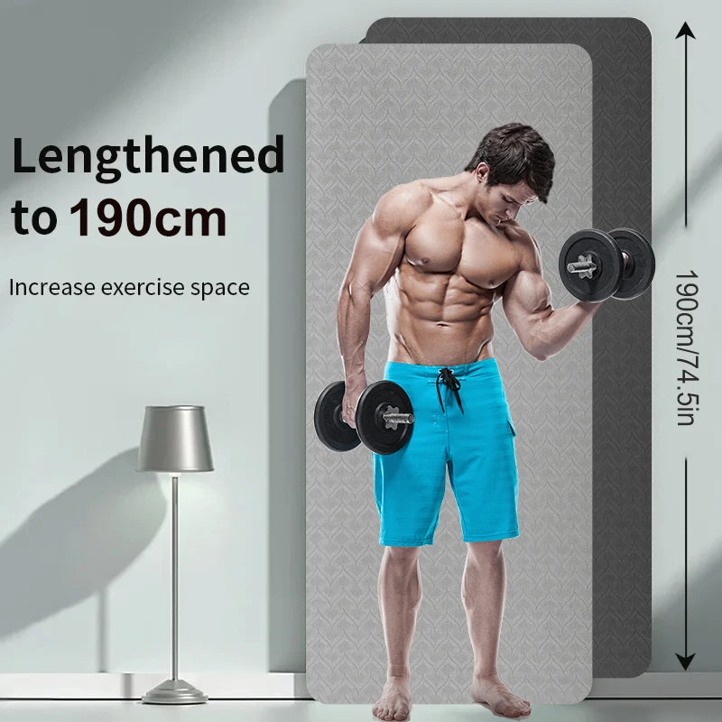 190CM Yoga Mat High Density Anti-Tear Exercise Mat