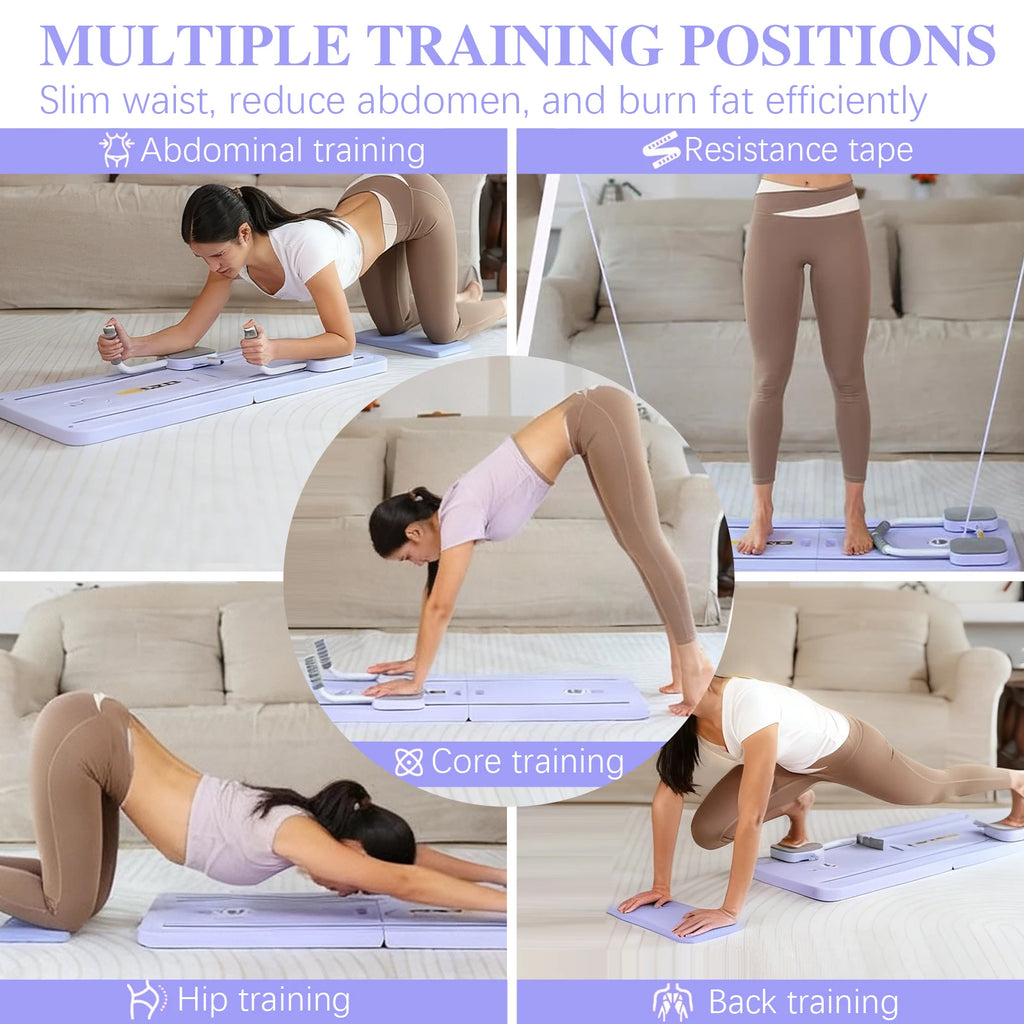Multifunctional Home Fitness Folding Abdominal Board for Pilates Push Up