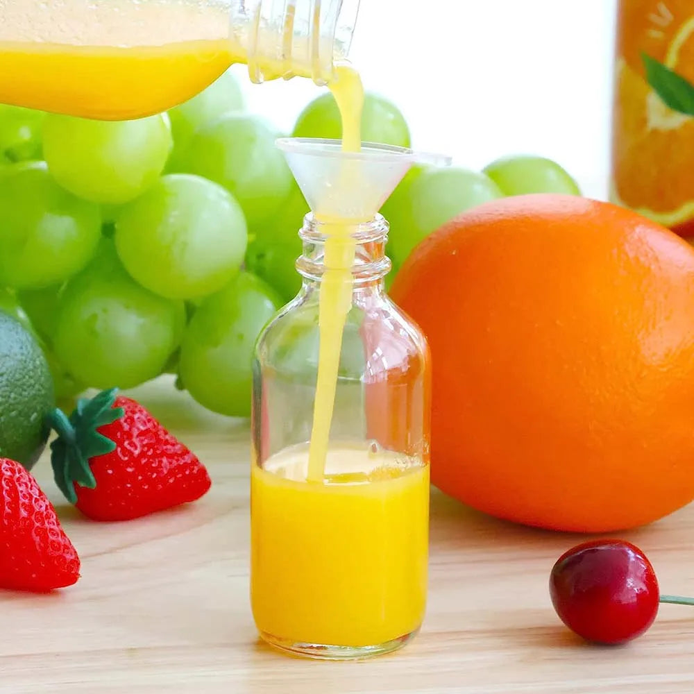 Small Clear Glass Bottles with Lids