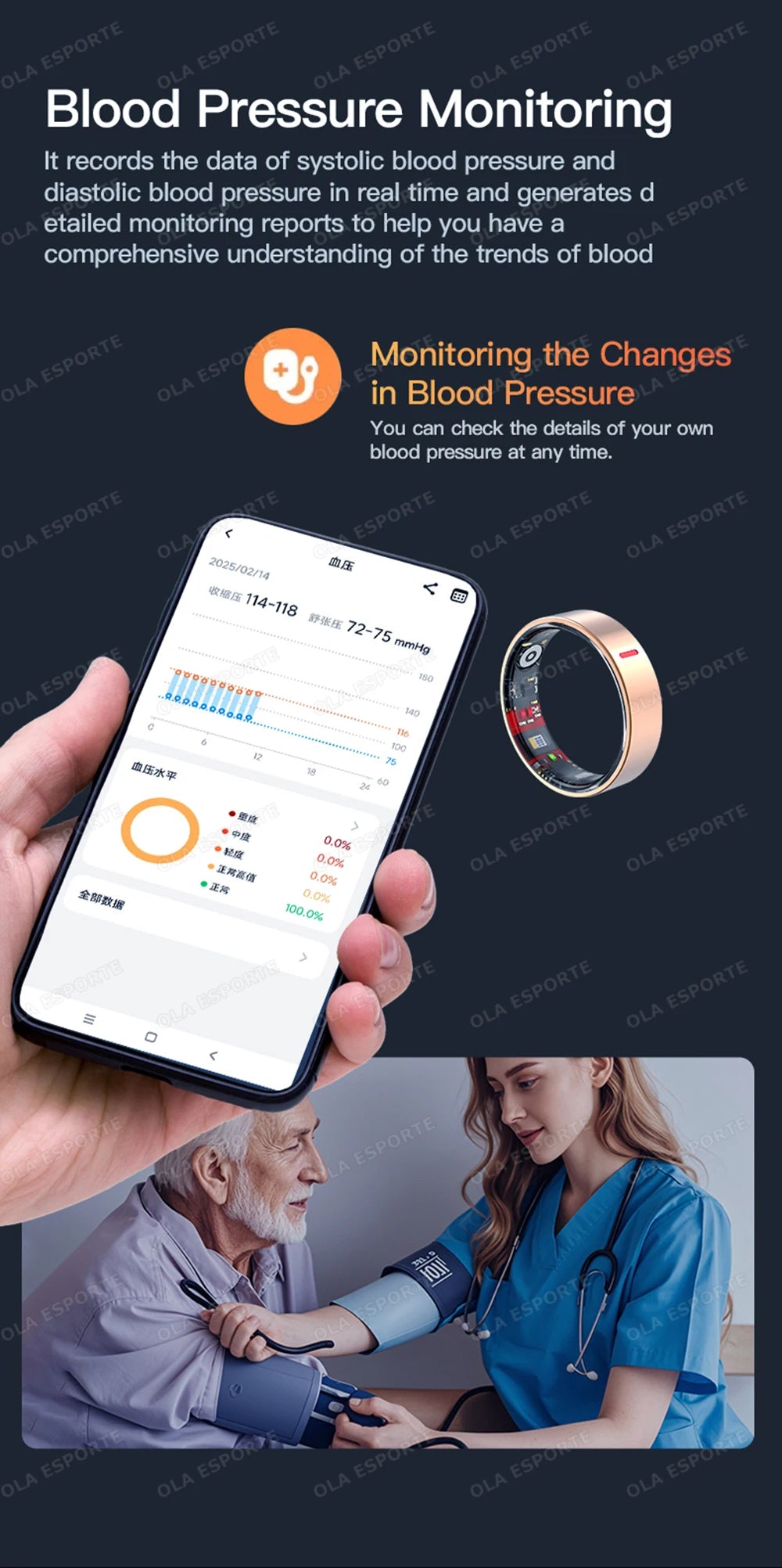 Smart Watch For Men Women IP68 Waterproof
