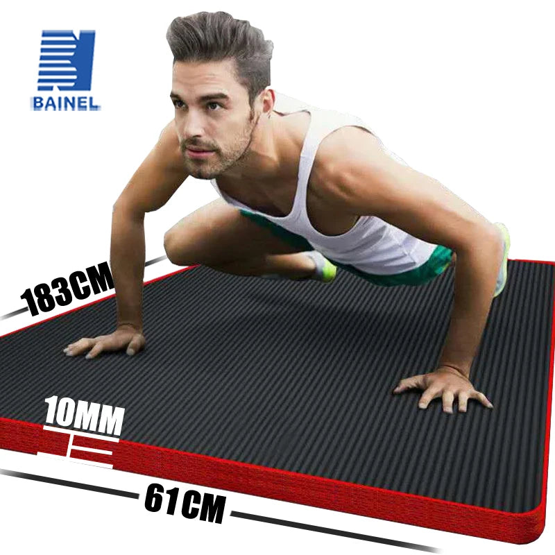10MM Extra Thick 183cmX61cm Yoga Mats Non-slip