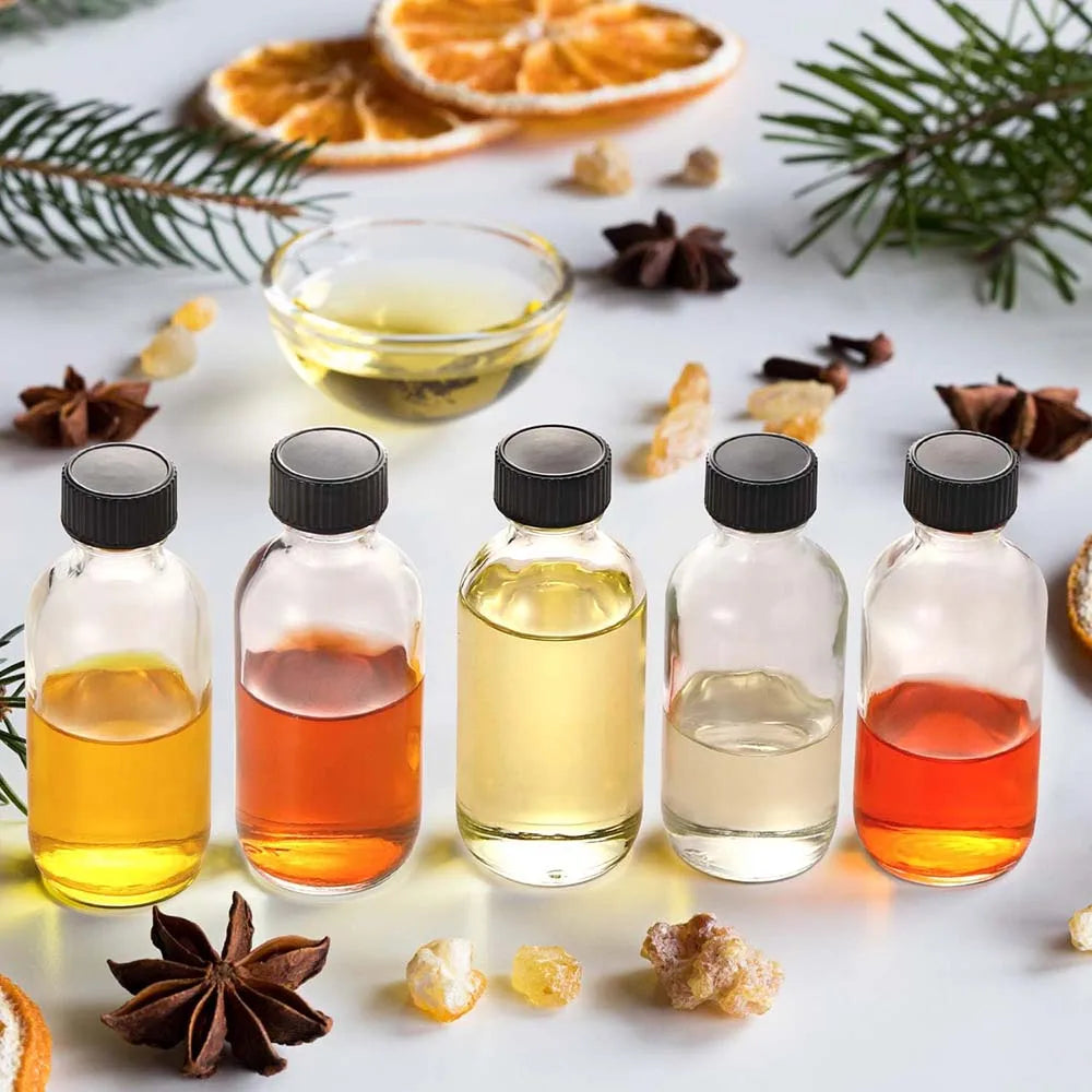 Small Clear Glass Bottles with Lids