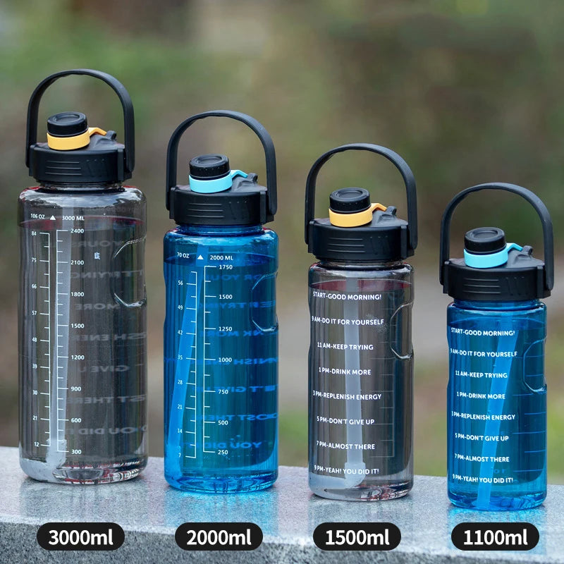 Water Bottle with Straw
