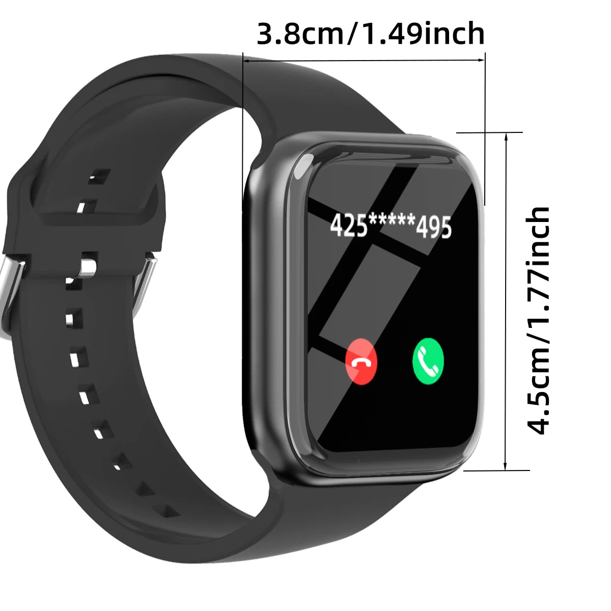 Smart Watch  Men & Women 1.83in Full Touch Screen Watch
