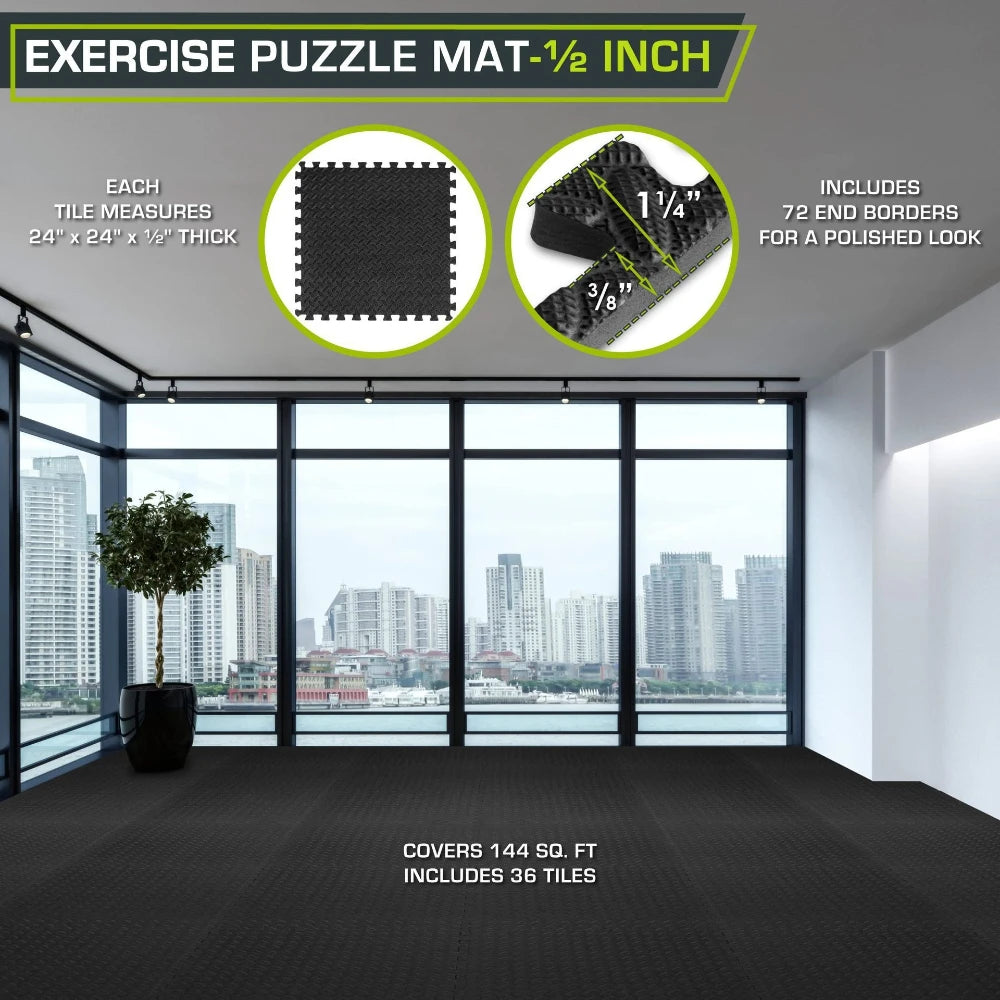 16 Piece Fitness Yoga Mat