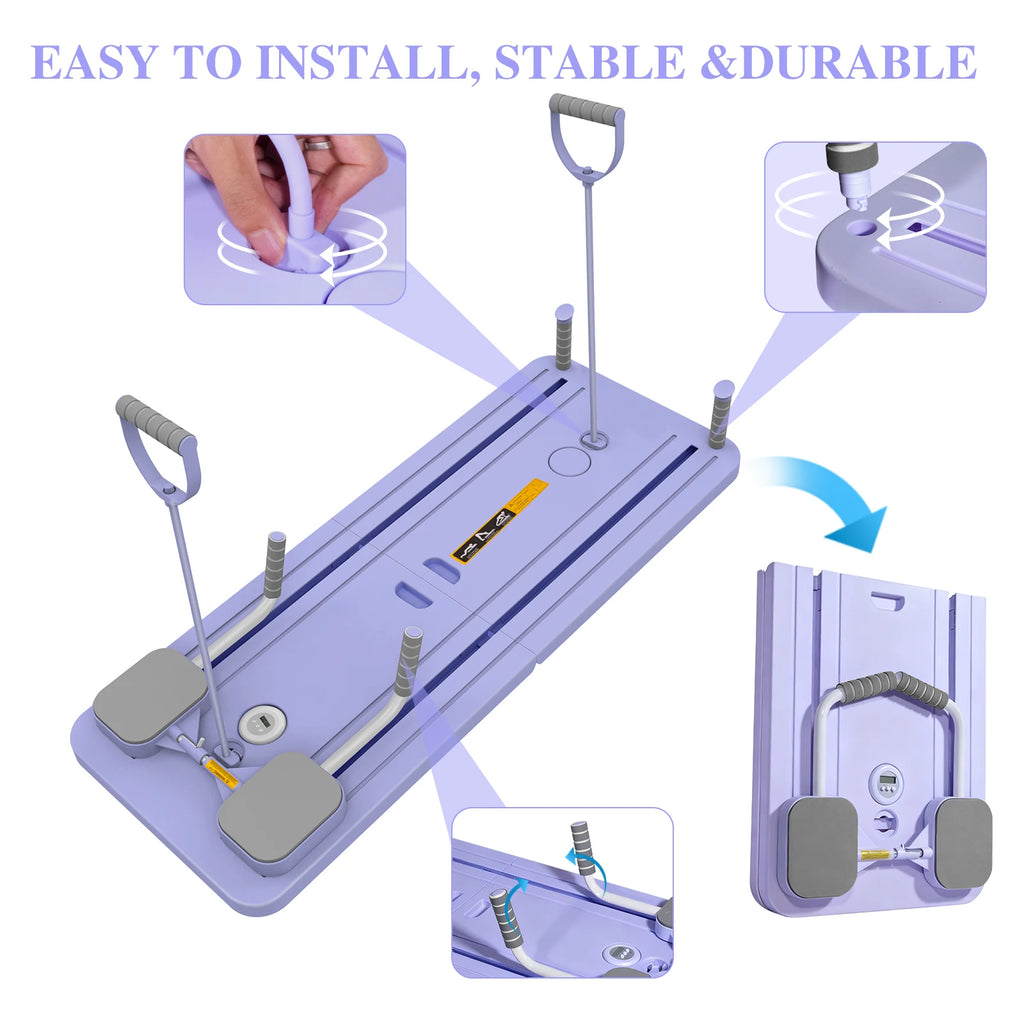 Multifunctional Home Fitness Folding Abdominal Board for Pilates Push Up
