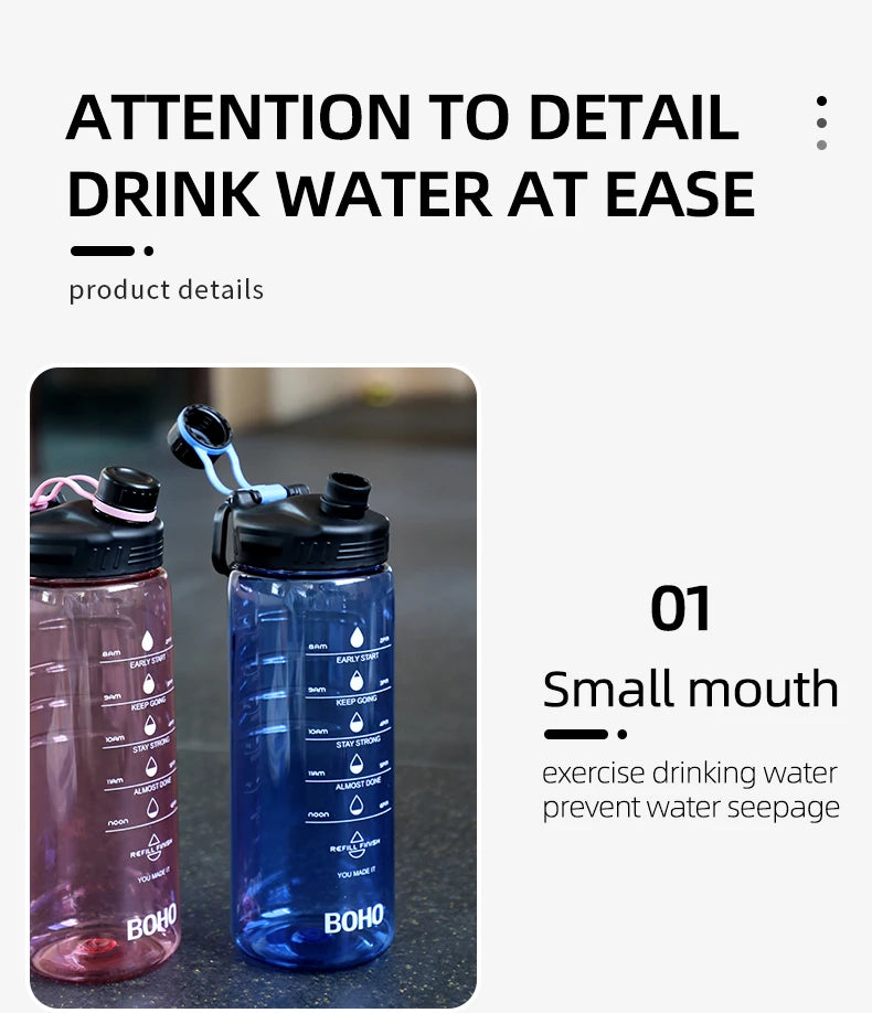 2 Liter Water Bottle With Straw