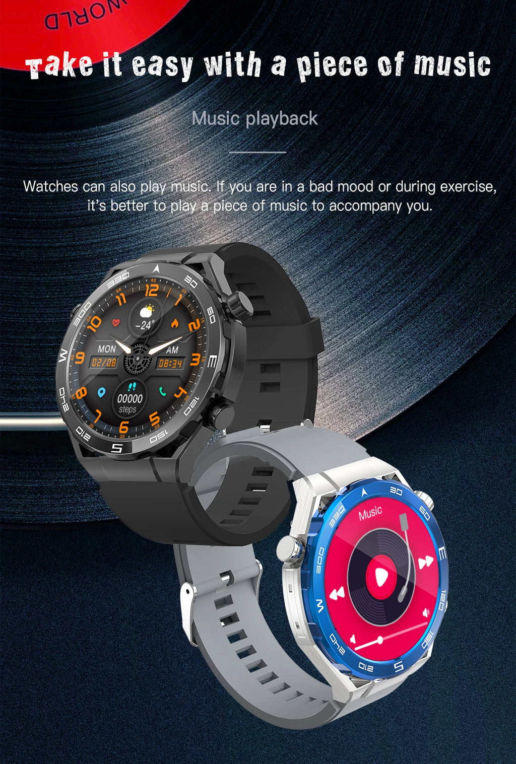 Smart Watch for Men Women Outdoor Activities