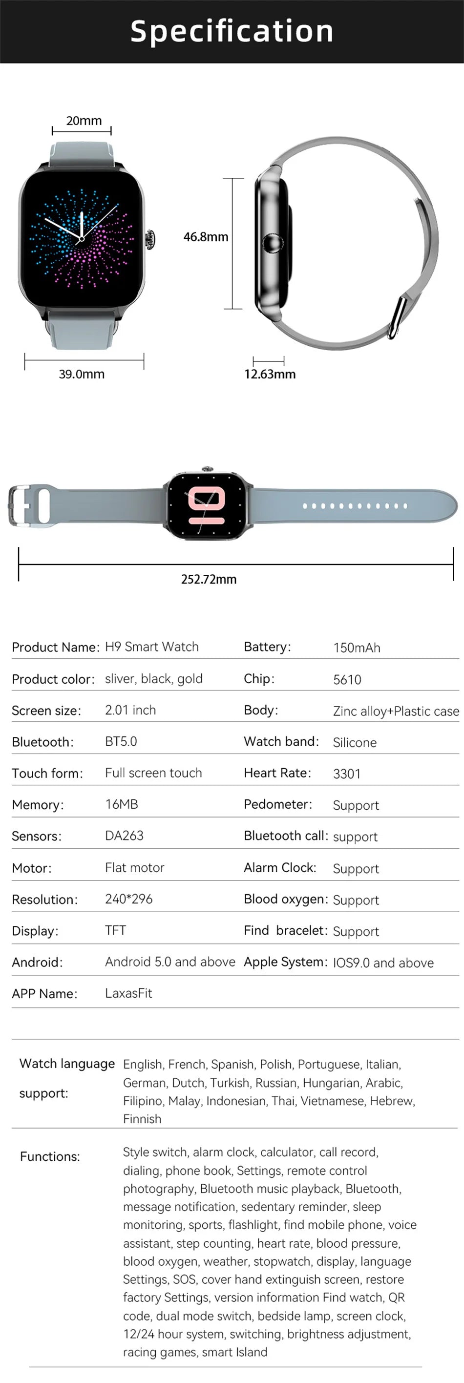 New Smart Watch Men Women