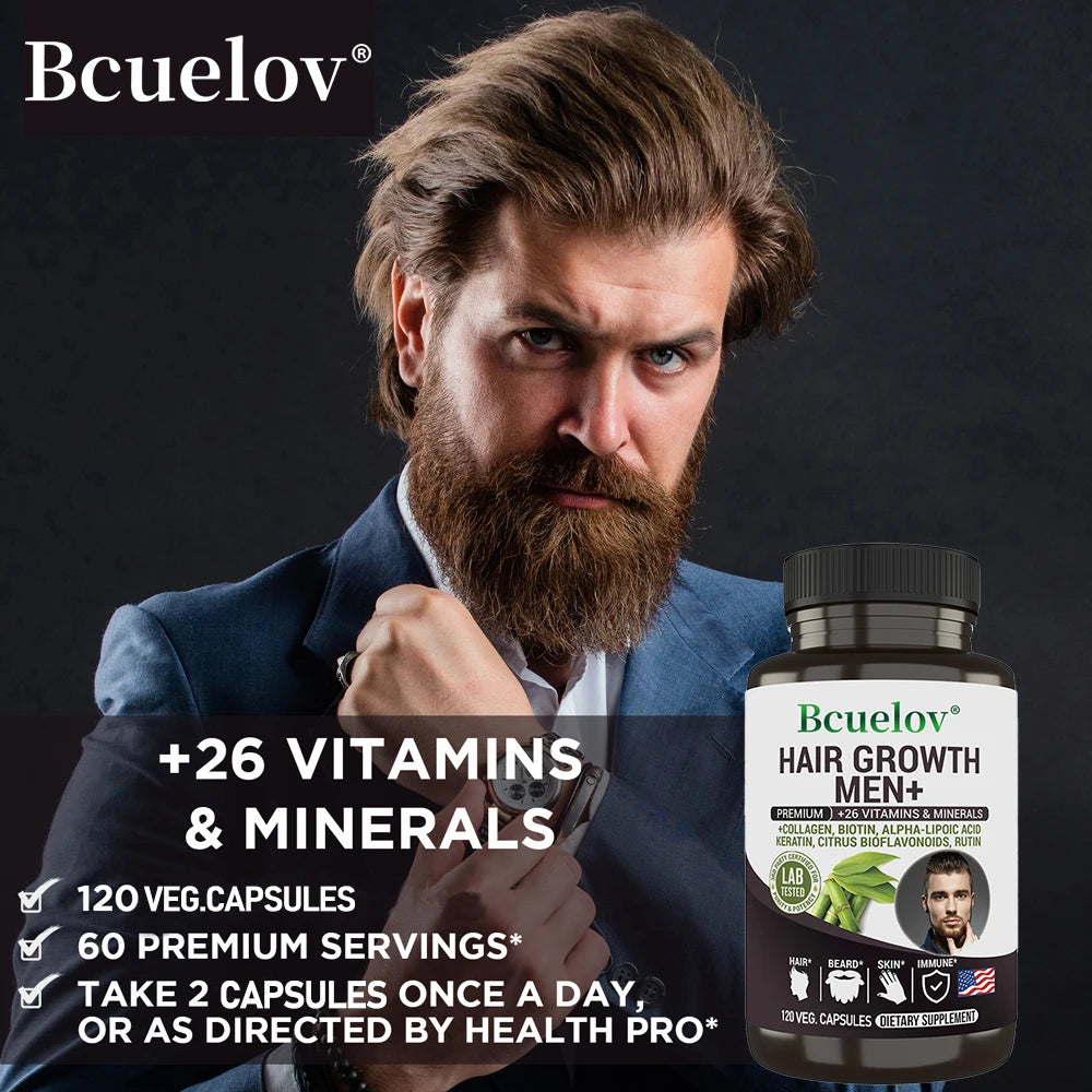 Men's Multivitamin Supplement - with Vitamins A, C, D, E & B12, Zinc, Calcium, Magnesium