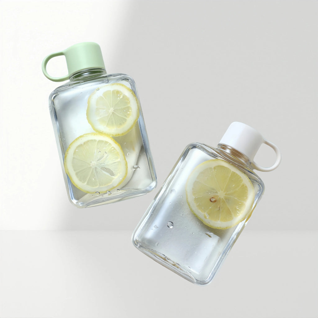 Water Botlte Flat Bpa Free Sport Clear Plastic
