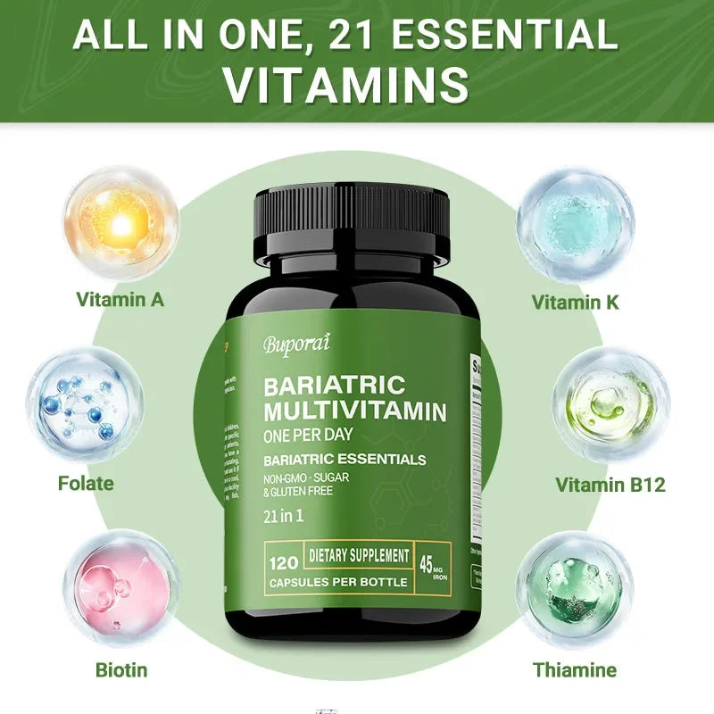 Bariatric Multivitamin Supplement - Contains 21 Vitamins and Minerals