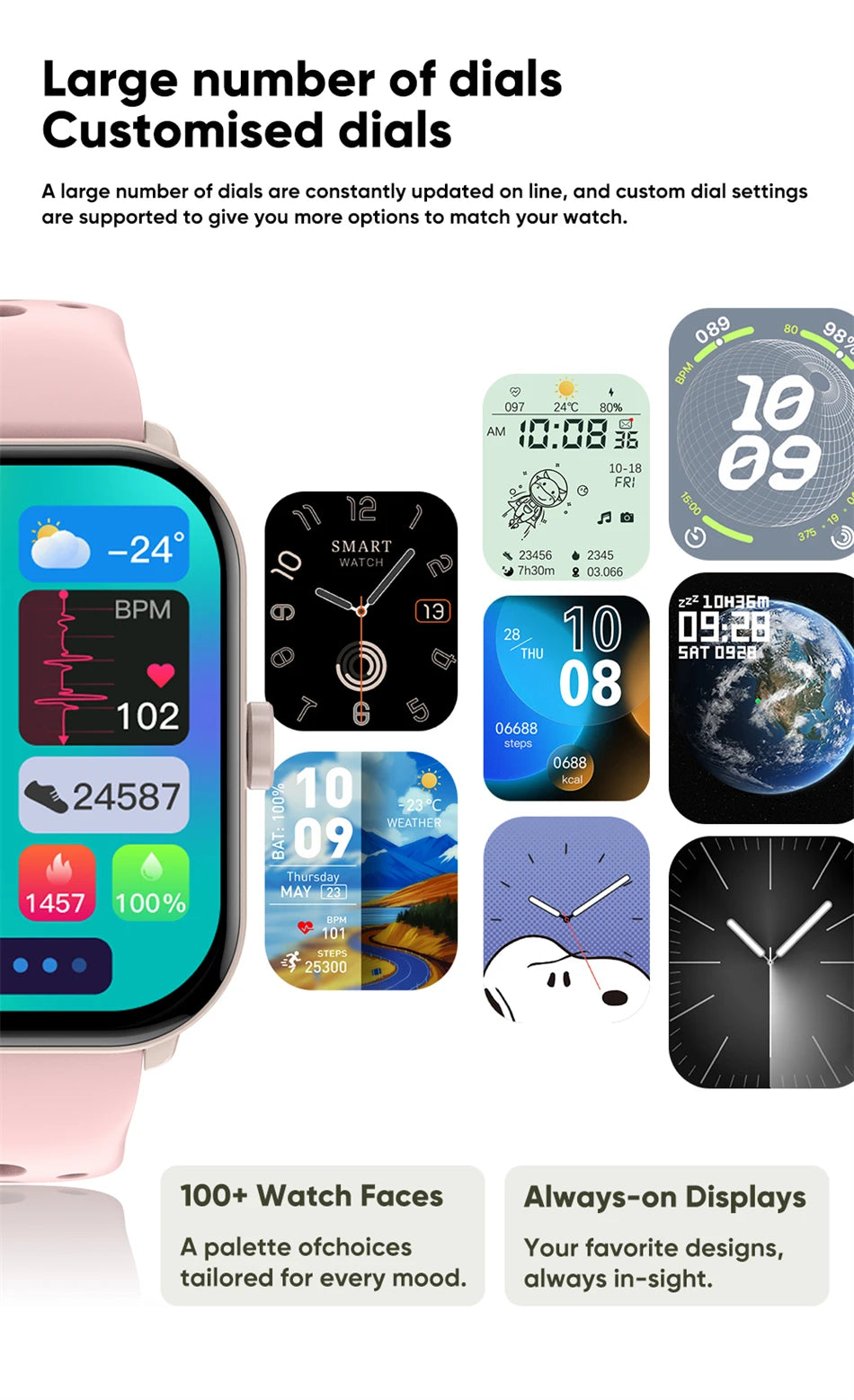 Smartwatches Men Women HD