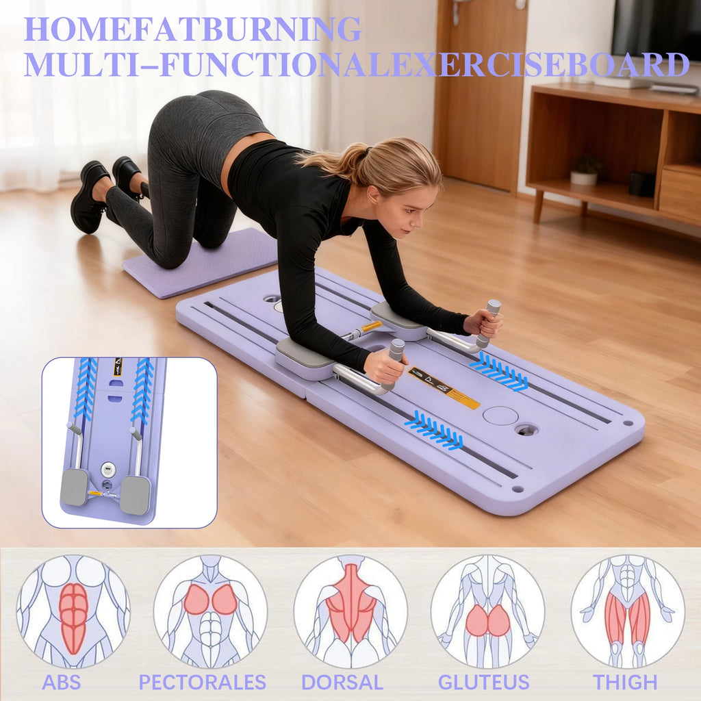 Multifunctional Home Fitness Folding Abdominal Board for Pilates Push Up