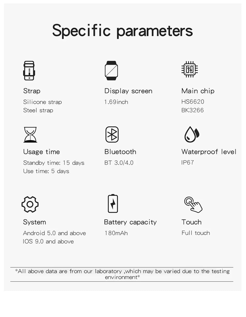 Smart Watch For Android IOS Watches