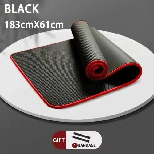 10MM Extra Thick 183cmX61cm Yoga Mats Non-slip