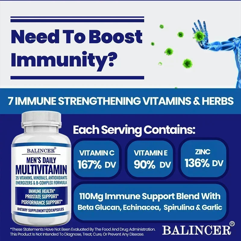 Men's Multivitamin -  vitamins B12, B6, zinc