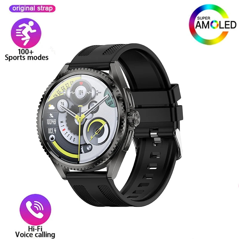 Smart Watch for Men 1.75-Inch AMOLED Luxury Business Sports Fitness Watch IP67 Water Resistant 620mAh Standby Multi-Sport Mode