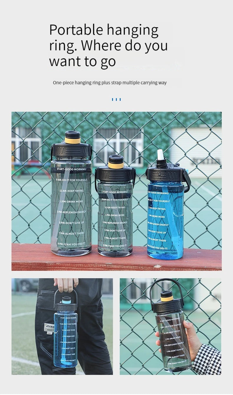 Water Bottle with Straw