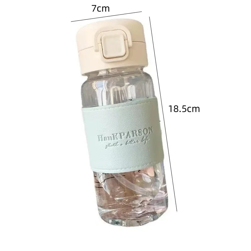 Water Bottle with Straw Creative