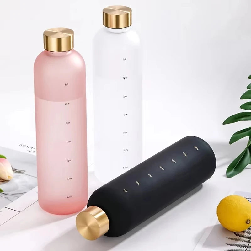 Water Bottle With Time Marker