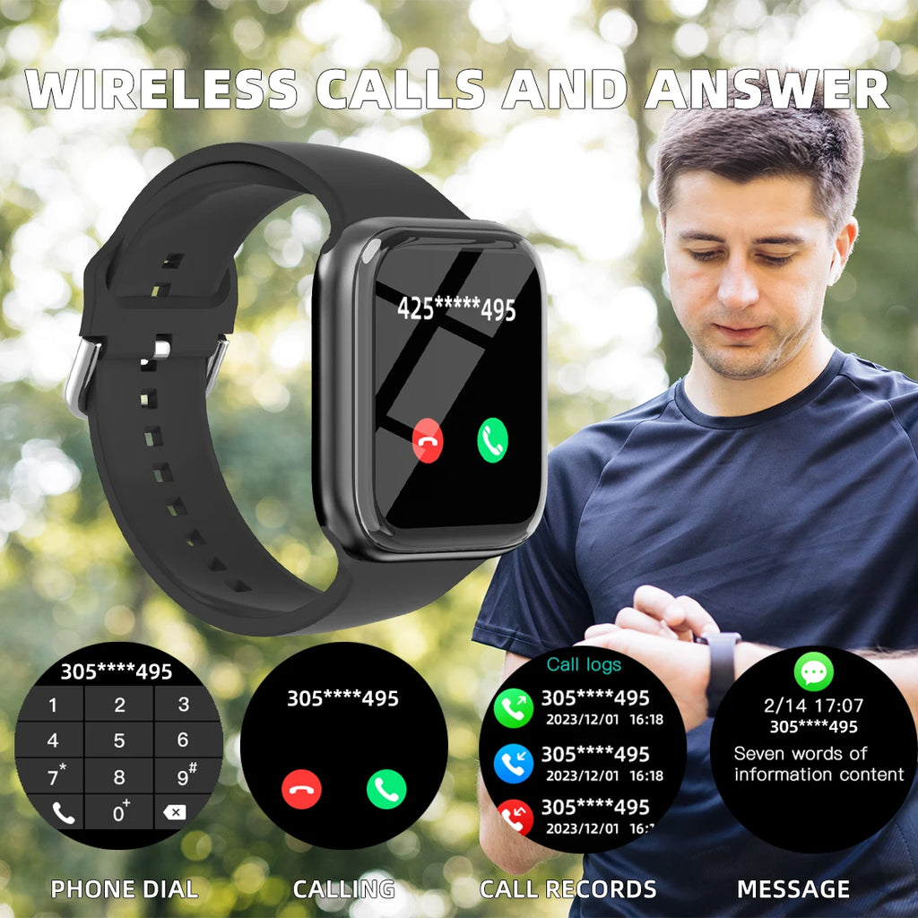 Smart Watch  Men & Women 1.83in Full Touch Screen Watch