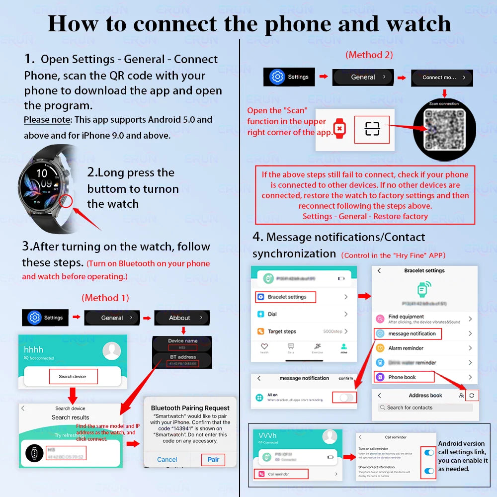 Smart Watch Touch Screen