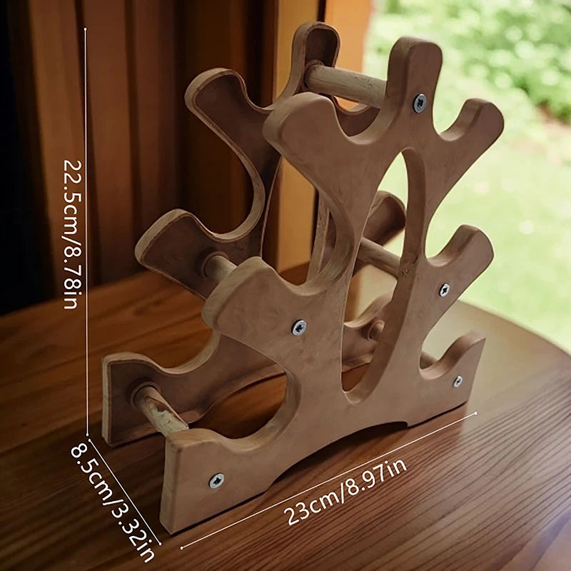 6 Slots Dumbbell Rack Home Sport Fitness Equipment