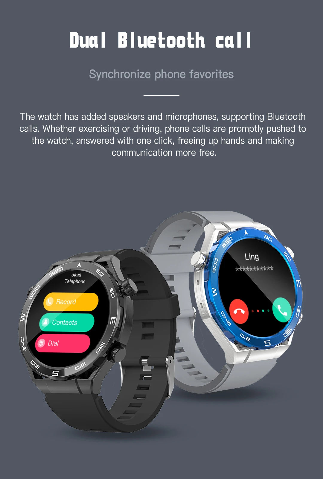Smart Watch for Men Women Outdoor Activities