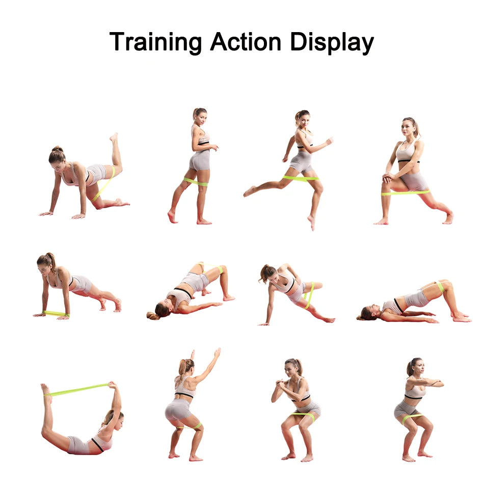 WOSWEIR-Training Resistance Bands Yoga Gym Fitness Gum Pull Up Assist Rubber Band Crossfit Exercise Home Workout Equipment