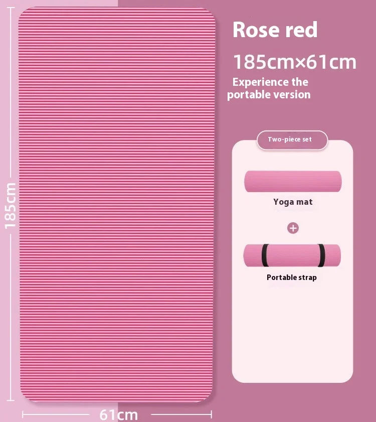10MM Non-Slip Athletic Yoga Mat