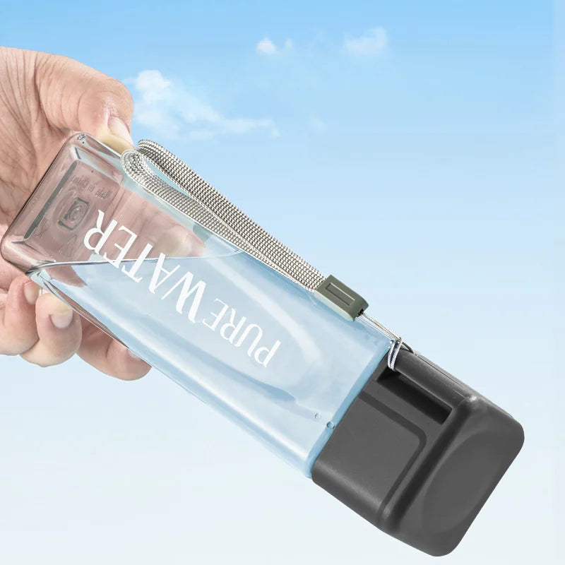 Simple Square Water Bottle Personalized