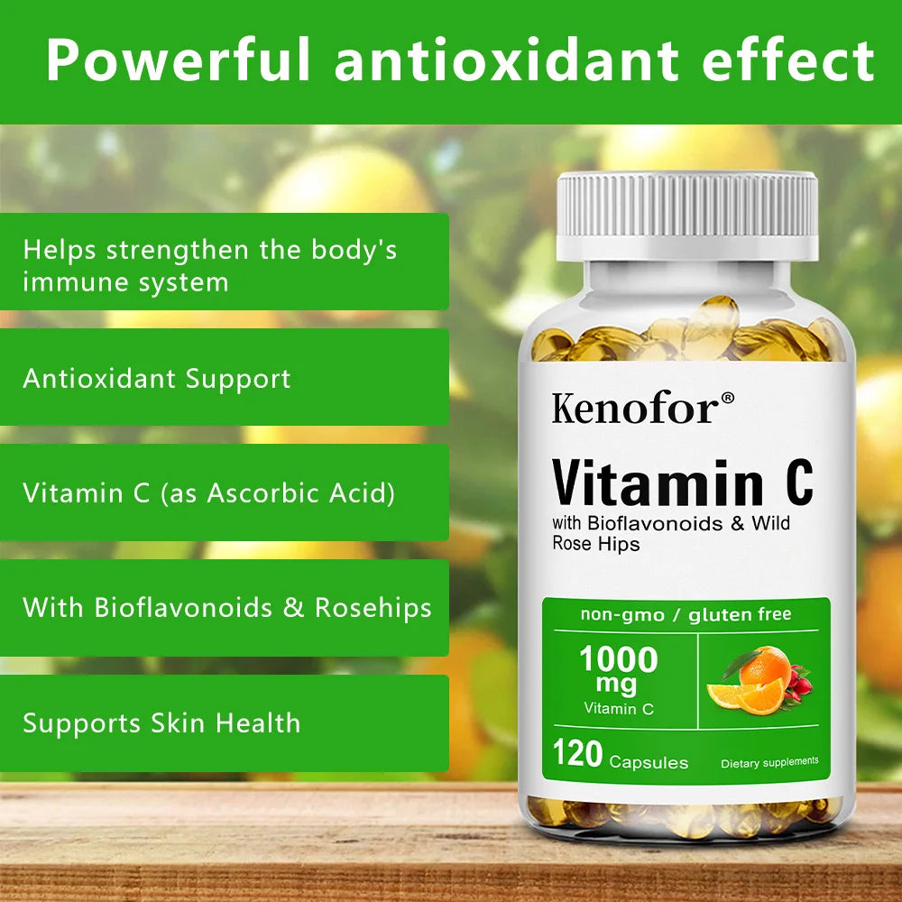 Vitamin C 1000mg - with Bioflavonoids & Wild Rose Hips