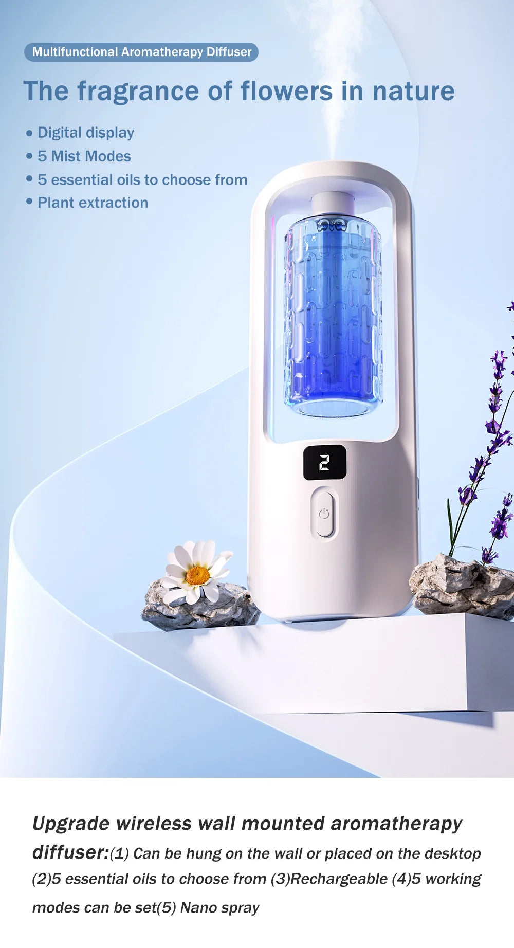 Automatic aromatherapy diffuser f