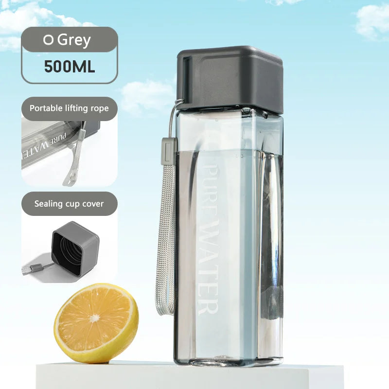 Simple Square Water Bottle Personalized