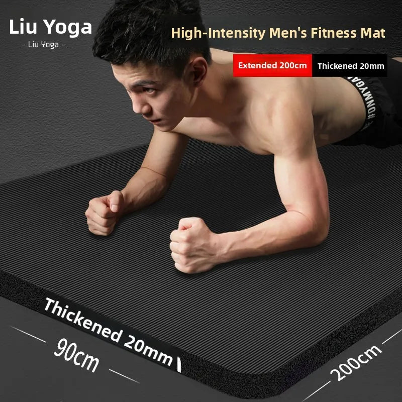 Men's Thickened 20mm Yoga Mat Non-Slip