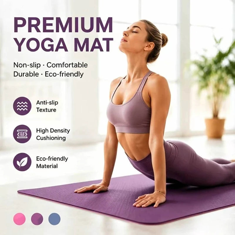 Yoga Mats Anti-slip Sport Fitness Mat