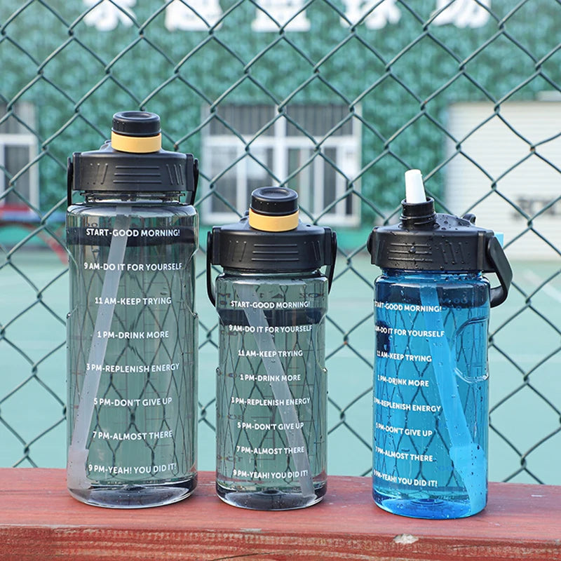 Water Bottle with Straw