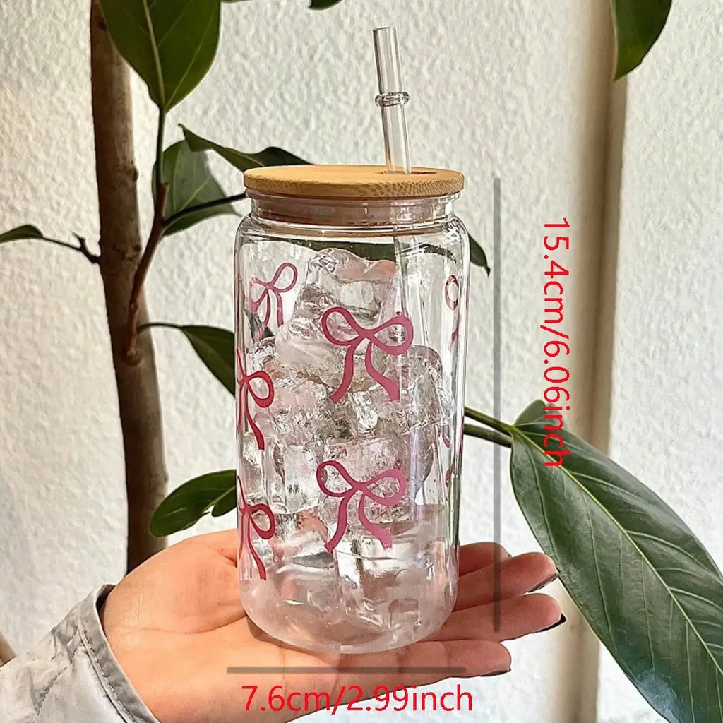 Bow Tie Print Water Cup，