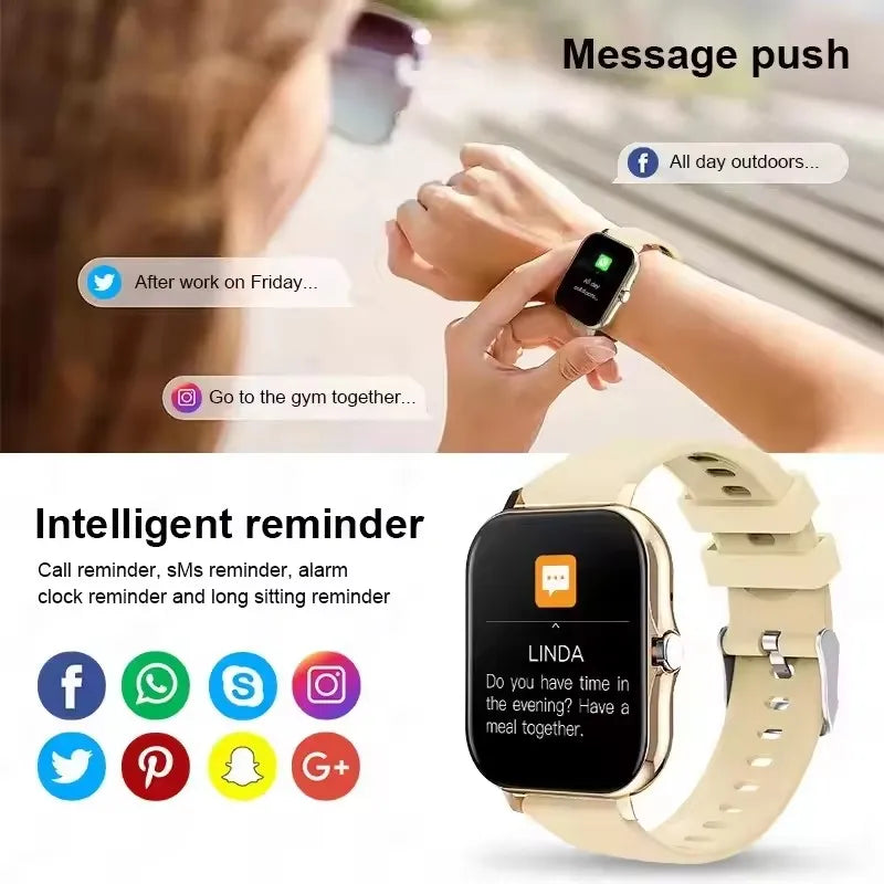 Smart watch with full touch screen