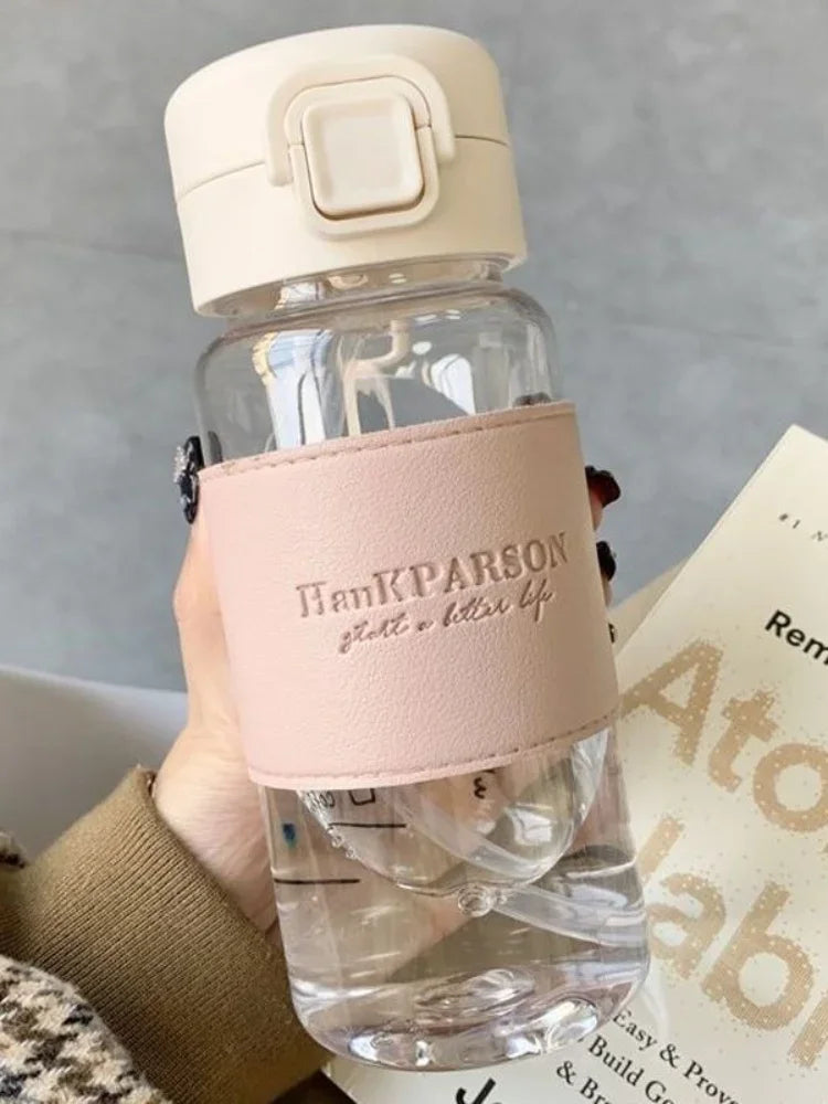 Water Bottle with Straw Creative