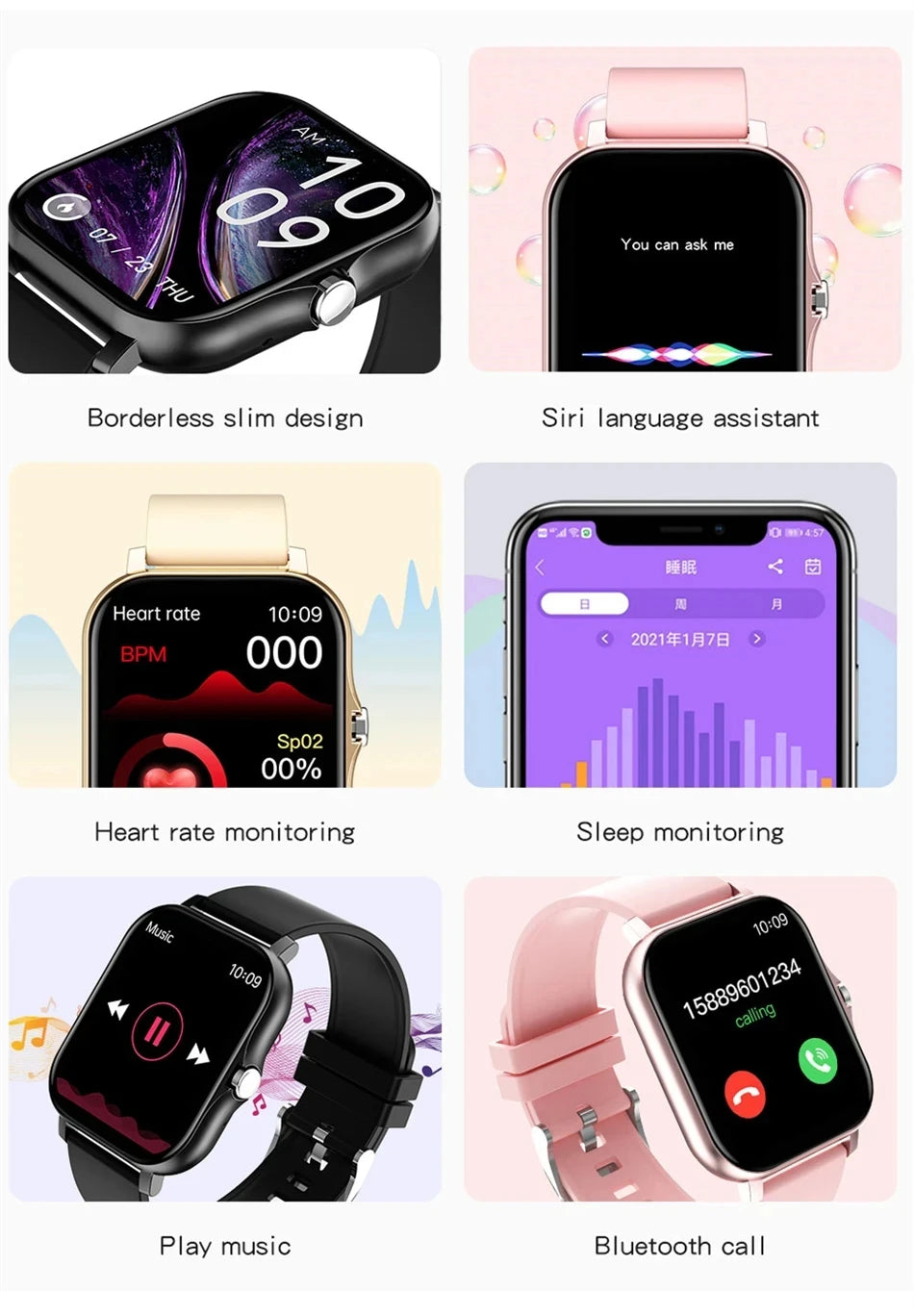 Smart Watch For Android IOS Watches