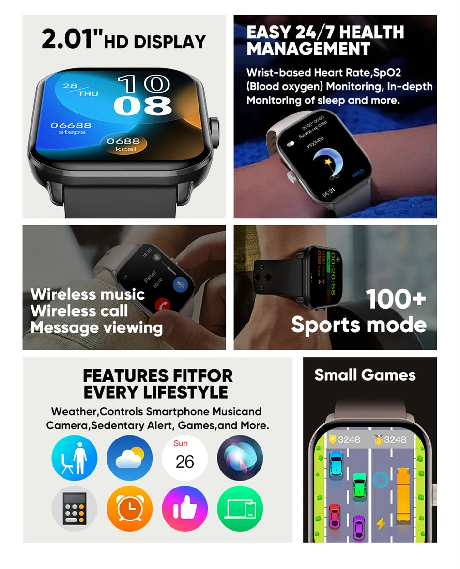 Smartwatches Men Women HD