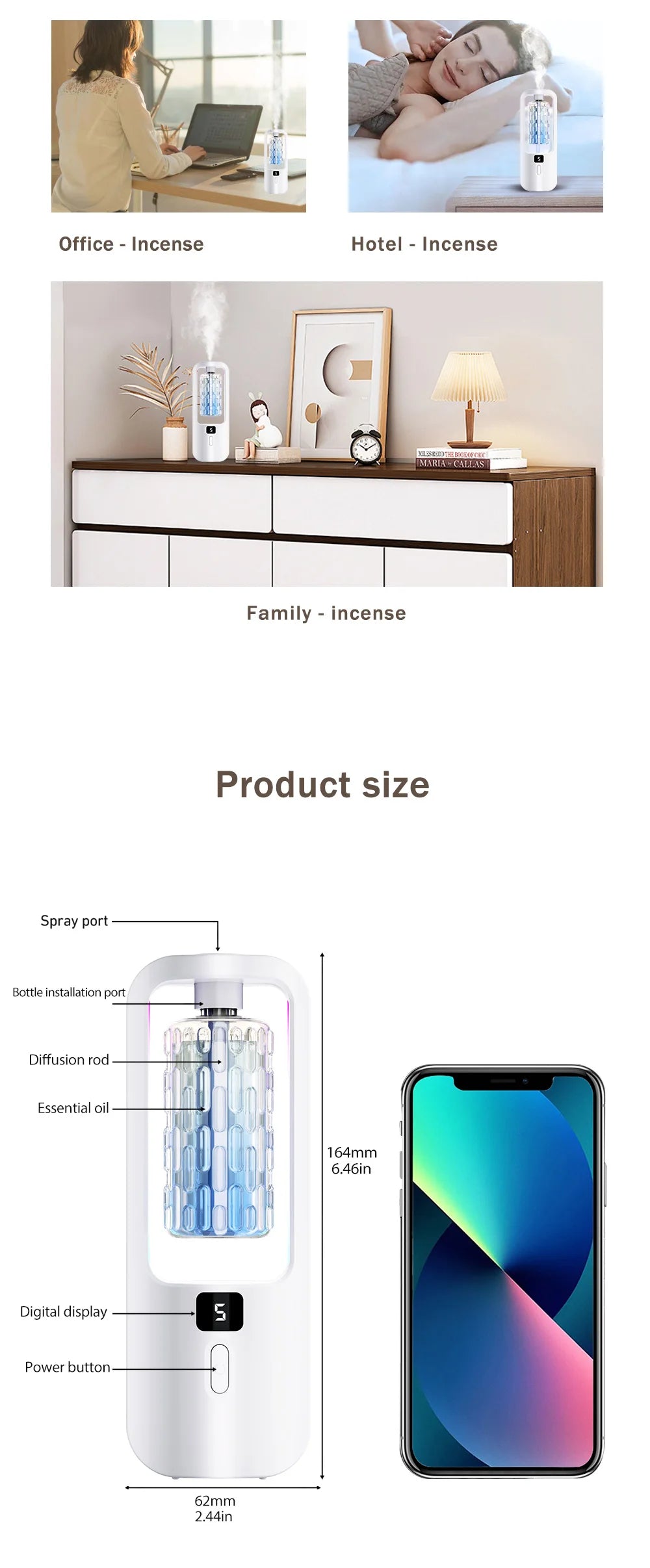 Automatic aromatherapy diffuser f
