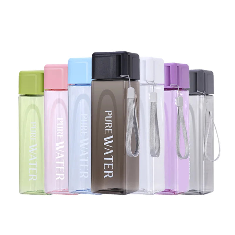 Simple Square Water Bottle Personalized