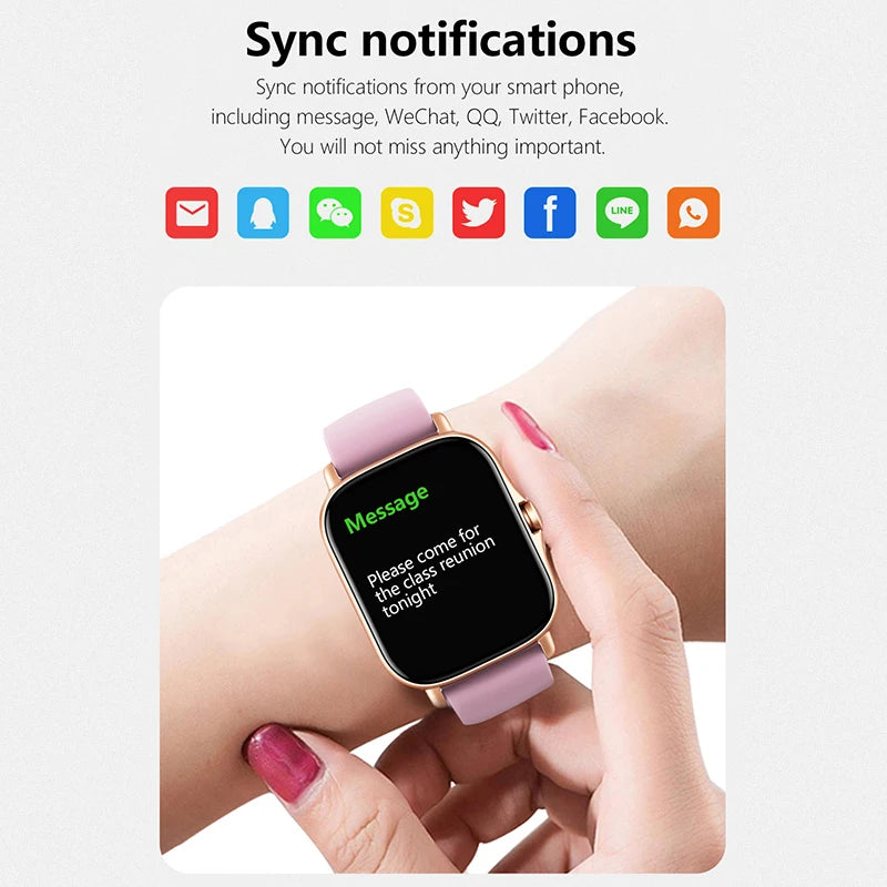 1.83'' Sport Smart Watch, Fitness Clock. Health Monitor Waterproof